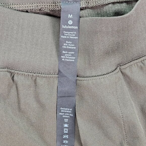 lululemon Jogger Pant Stretch Zip Pocket Green Athletic Gym Performance Mens M - Picture 2 of 16